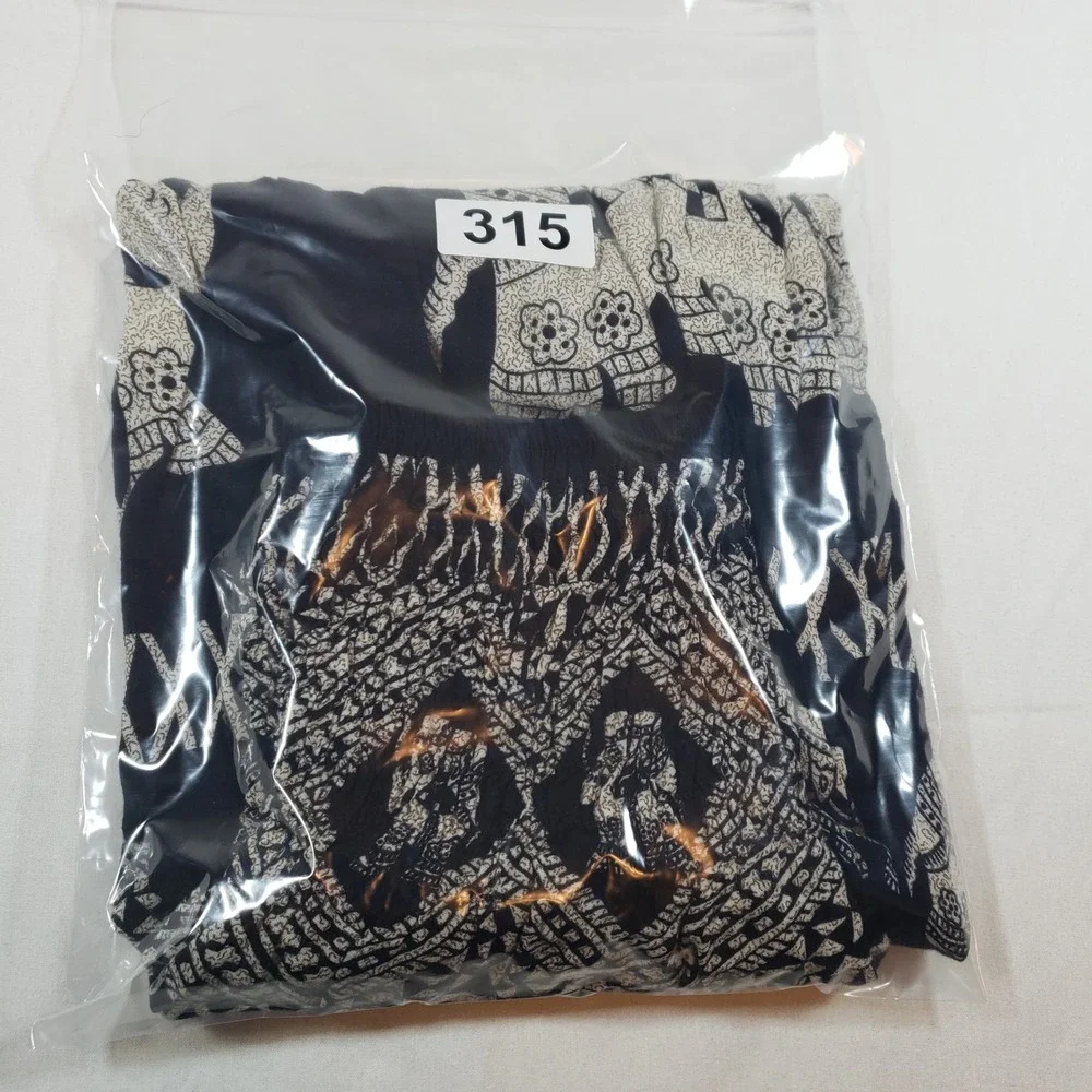 Elephant Print Bohemian Harem‎ Pants Lounge Yoga Festival Comfy Size L - Picture 4 of 4